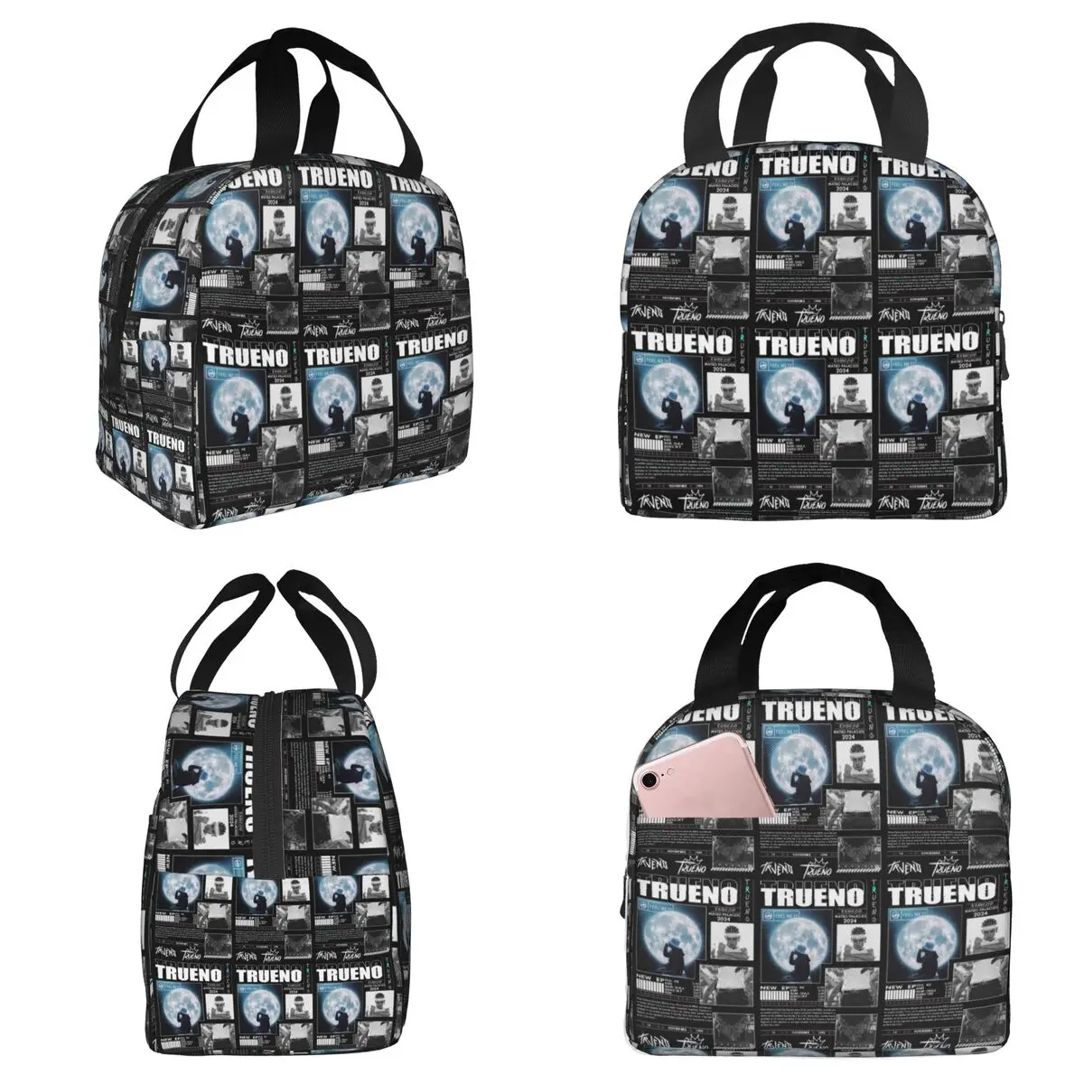 Lustige Trueno Hip-Hop-Rapper Isolierte Lunchtasche für Frauen, Büro-Kühlbox, Thermo-Lebensmittelbox, tragbare Lunchboxen, Behälter