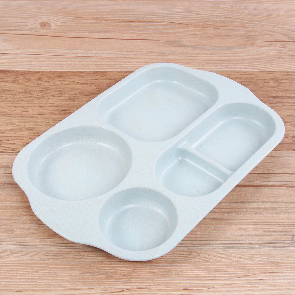 6Pcs Children Dinnerware Set Wheat Straw Fiber Safe Biodegradable Lightweight Tableware for Kids Toddler Feeding Bowl Plate Cup