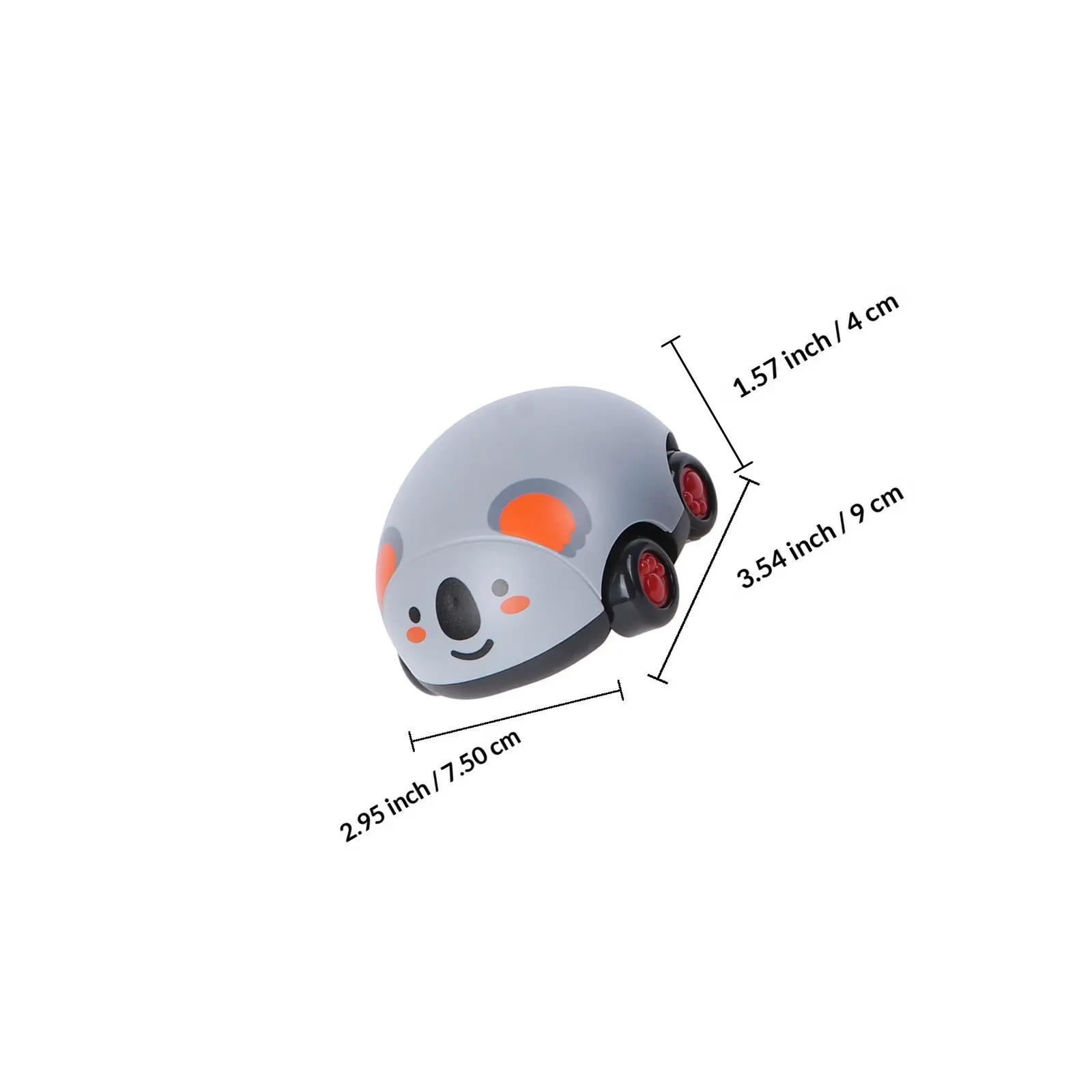 3Pcs Cartoon Inertia Car Elephant Cow Koala Shape Kids Birthday Gift Funny Animal Car for Kids Birthday Surprise