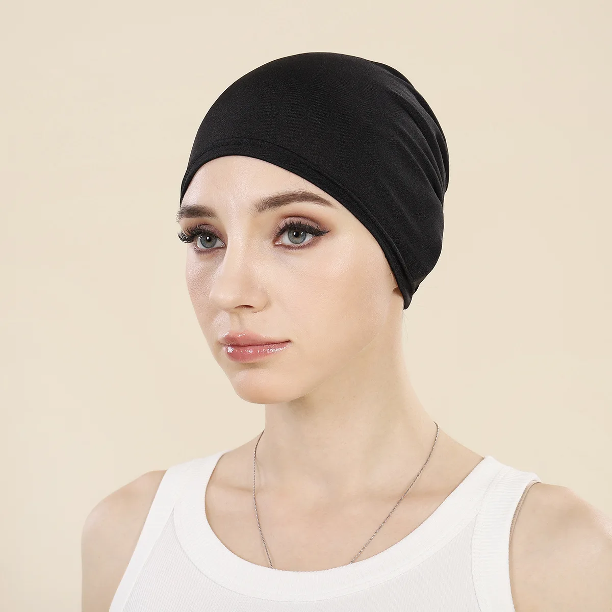 Underscarf Inner Hijab Hat Women Muslim Headsarf Solid Color Head Wrap Beanies Bonnet Jersey Undercap Hair Loss Turbante Mujer