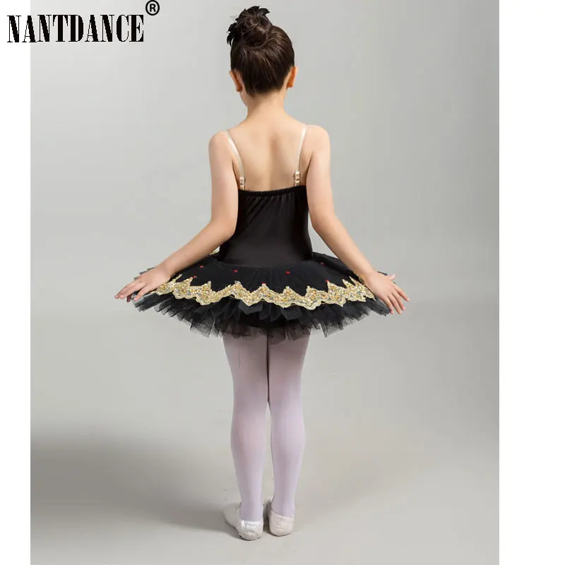 Ballet Tutu Traje para Meninas, Bailarina Dress, Pancake Tutu, Dance Performance Clothing