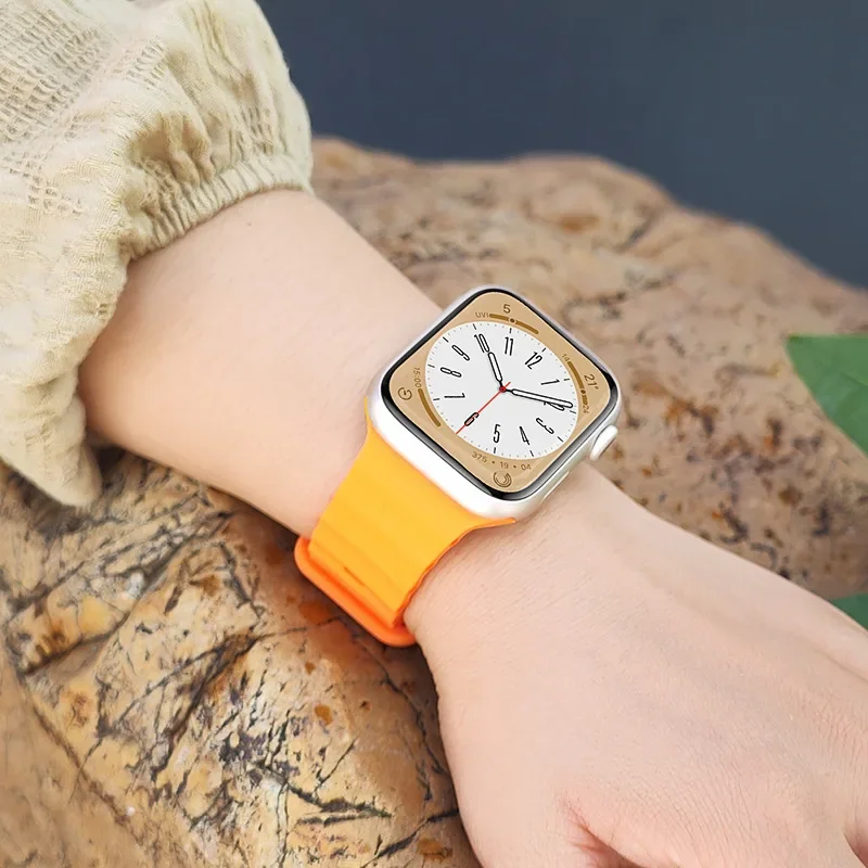 Ocean strap For Apple Watch Ultra 2 Band 49mm 9 8 7 45mm 41mm Silicone Bracelet Wristband iWatch 6 5 4 3 SE 44mm 40mm 42mm band