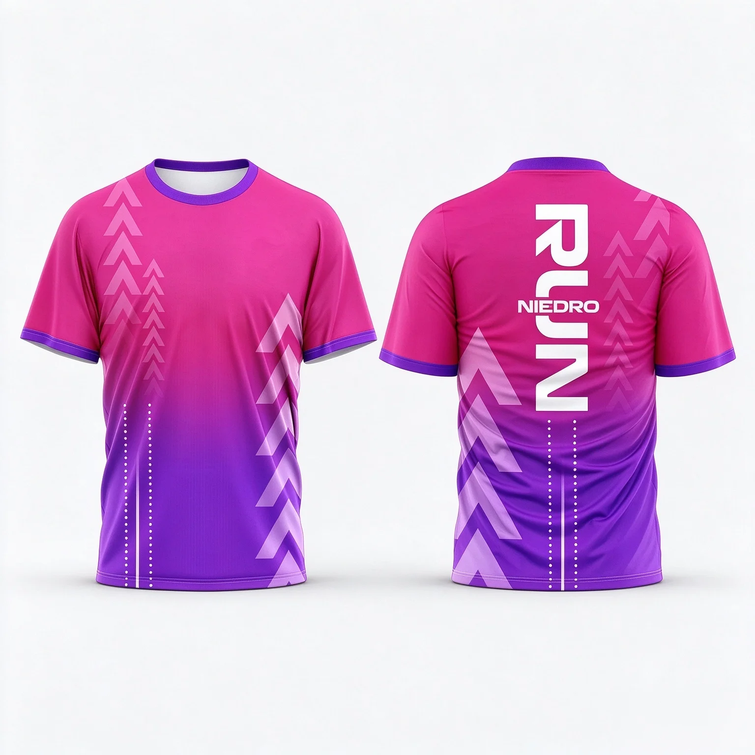 Men Sports Jersey Gradient Geometric Arrow Print Quick Dry Short Sleeve T Shirt Running Training Athletic Uniform 5 Colors