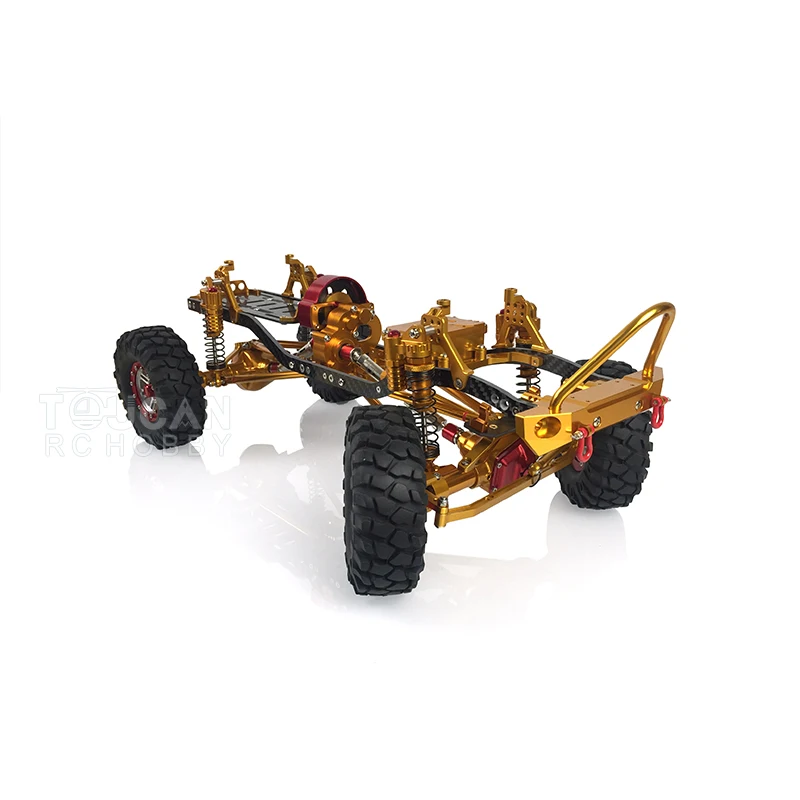 1/10 AXIAL CNC SCX10 RC Remote Control Crawler Car Chassis 313MM Upgraded Tires W/O ESC Outdoor Toys For Boys Gift TH01595-SMT6