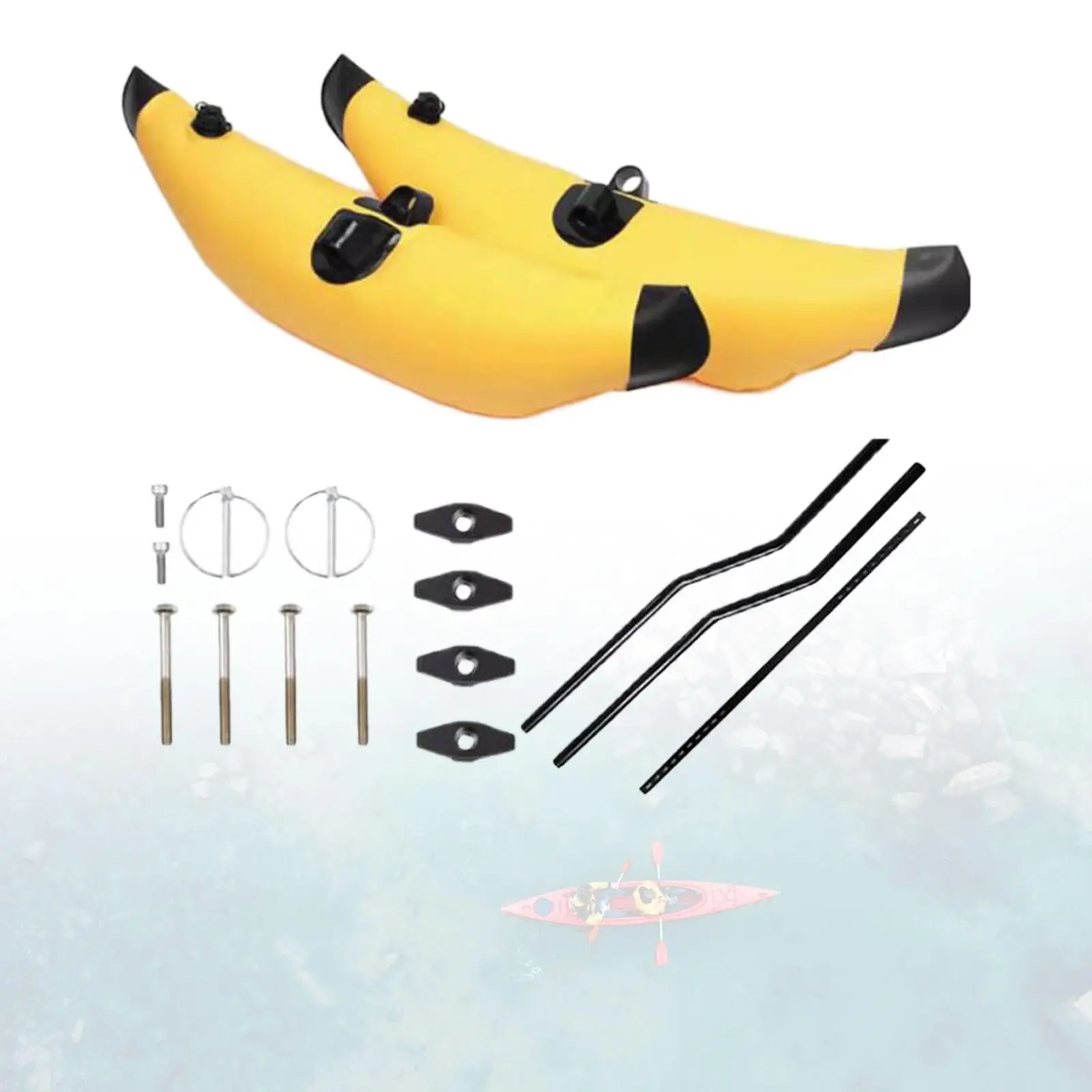 pvc-inflatable-kayak-stabilizer-float-double-valve-rods-set-for-fishing-canoe-standing-float-boat-accessory