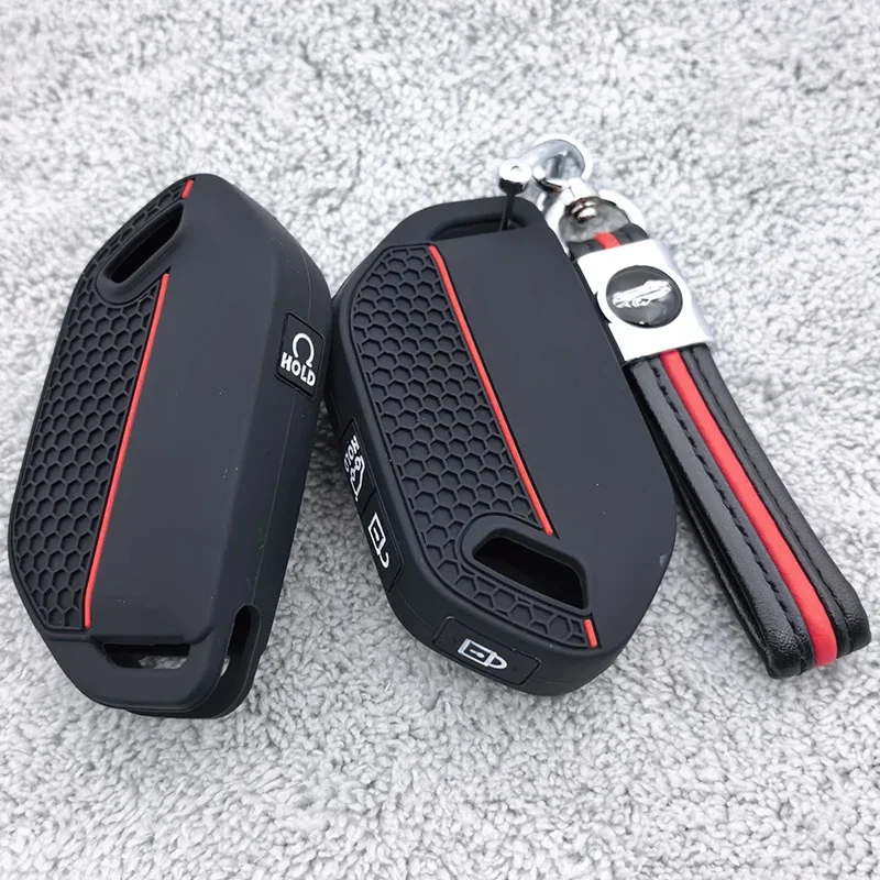 Key Case Cover for Kia EV9 Picanto Sorento MQ4 Carnival KA4 Morning K5 Carens 2024 4 Buttons Silicone Car Remote FOB Accessories
