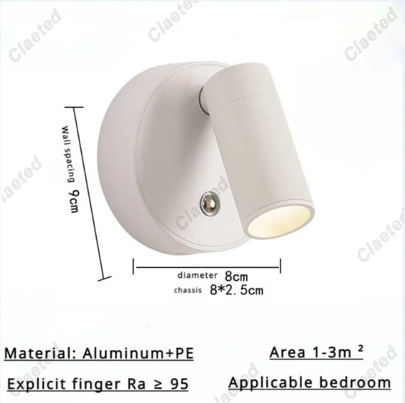 Imagem -06 - Luz Conduzida sem Fio da Parede com Controle do Toque Recarregável Magnético sem Fio para o Uso Interno