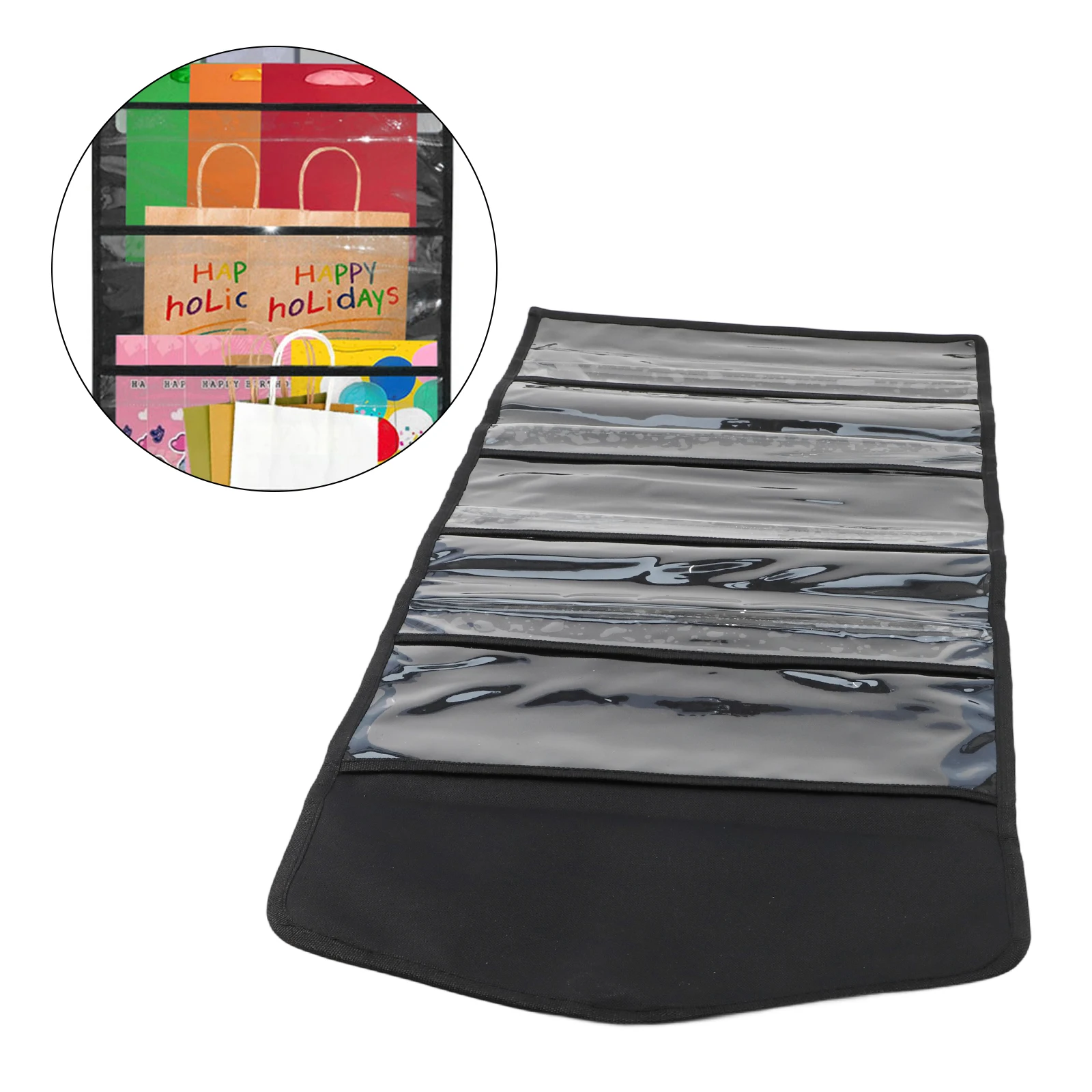 Multiple Pockets Organizer Double Sided Storage Bag Home Clutter Reduction Storage Bag Convenient Access Design