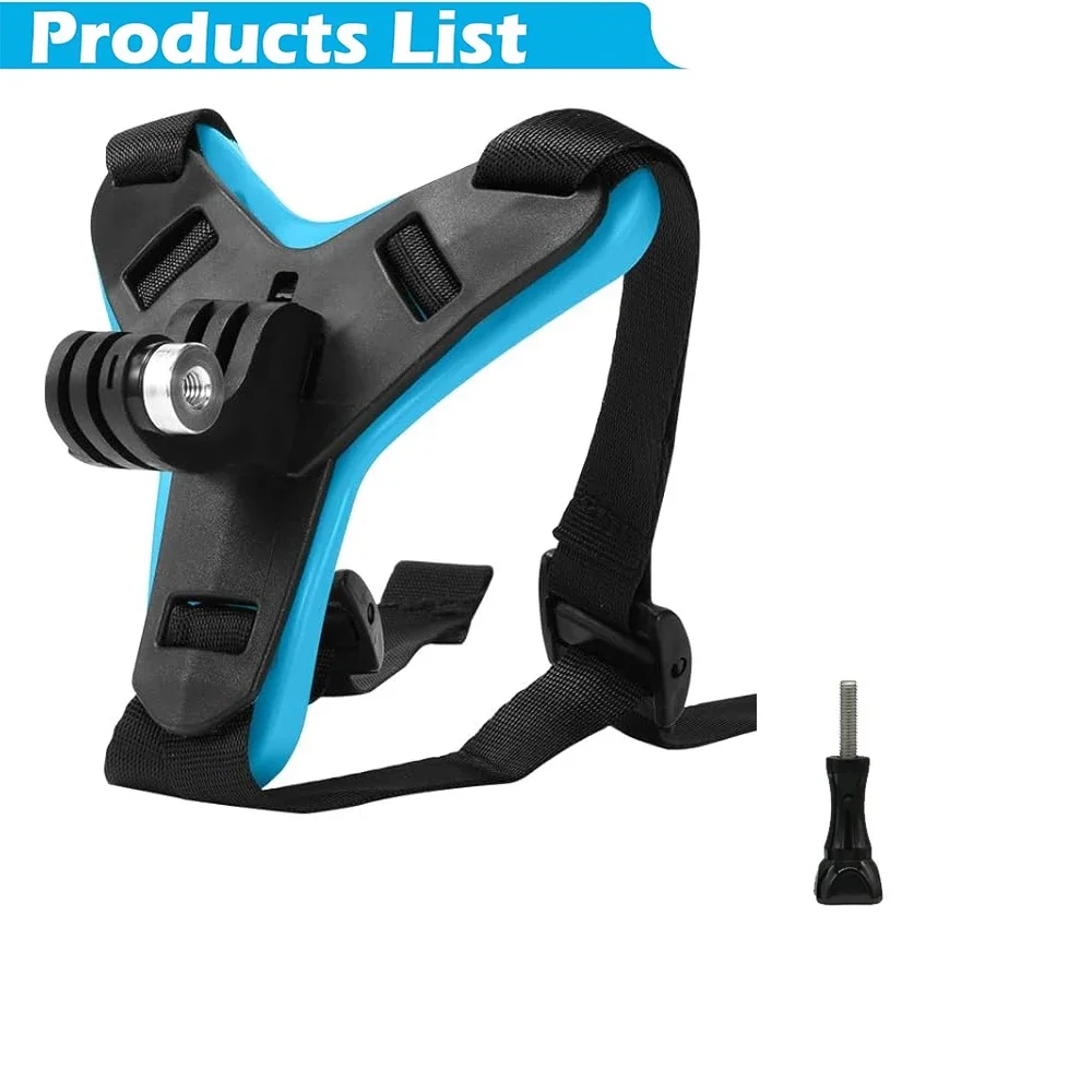 Support Casque Moto Chin Mount 360° Rotation - Compatible GoPro Hero 13/12/11 & Insta360 - Charge 5kg