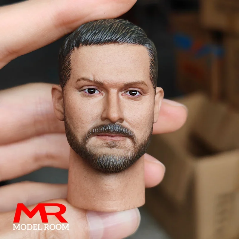 

In Stock 1/6 Scale USA Sniper Christopher Head Sculpt PVC Male Head Carving Model Fit 12'' Soldier Action Figure Body Dolls