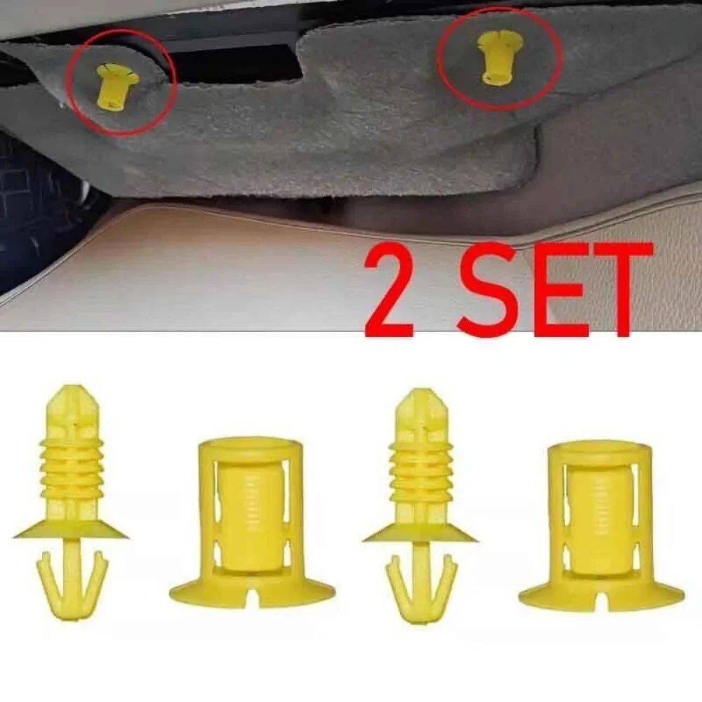 2 Set Clips Fastener Front Dash Insulator Copilot Fuse Box Cover Plate Pin For Ford Focus MK2 MK3 2018 1310861 1310862