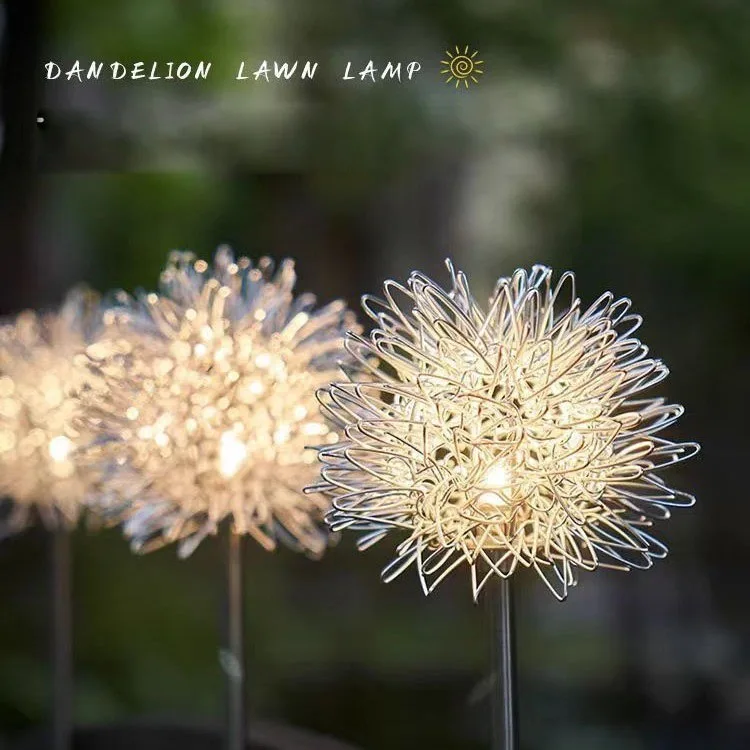 LED Solar Light Outdoor Dandelion Lights Garden Decoration Lamp Garden Lawn Landscape Fairy Lamp Solar Powered Lights