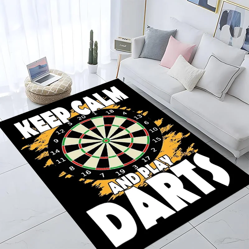 Alfombra con estampado de objetivo de dardo HD, alfombra multifunción antideslizante, alfombra para habitación, alfombra para suelo de entrada, cocina, pasillo, decoración del hogar, regalo