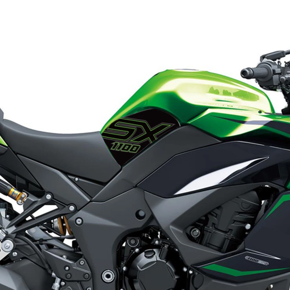 Motorcycle Knee Pad Tank Protector Sticker For KAWASAKI NINJA 1100SX NINJA1100SX 2025 3D Gel Paint Protection Decal Kit