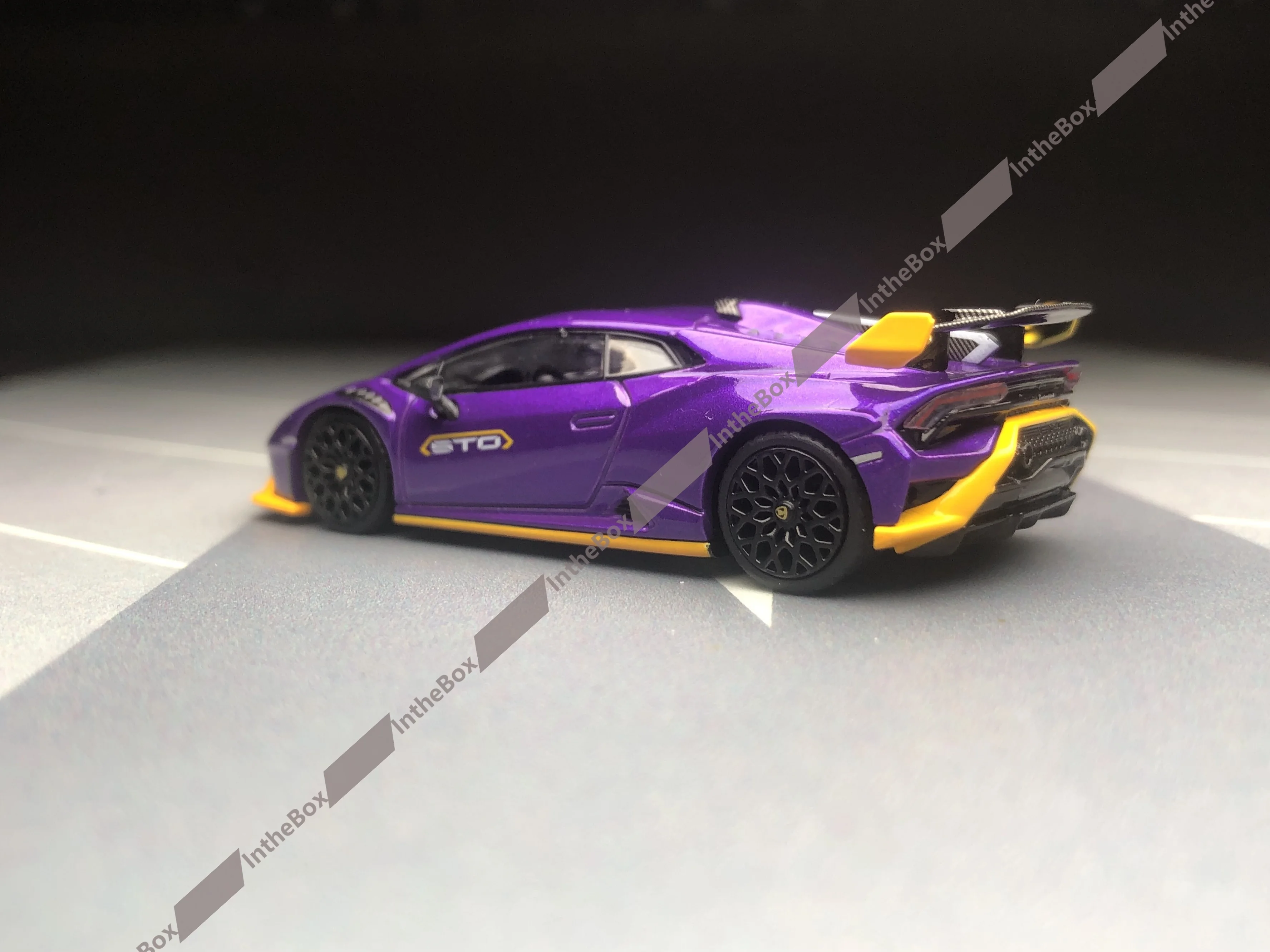 Mini GT #746 Huracan Sto Viola Pasifae 1/64 Diecast Modell auto Sammlung Limited Edition Hobby Spielzeug