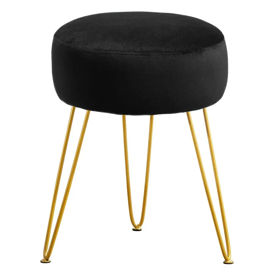 

Туалетный столик, черные туалетные столики для макияжа, круглый османский табурет для ног, бархатный туалетный столик с подставкой для ног для туалетного столика в ванной комнате,