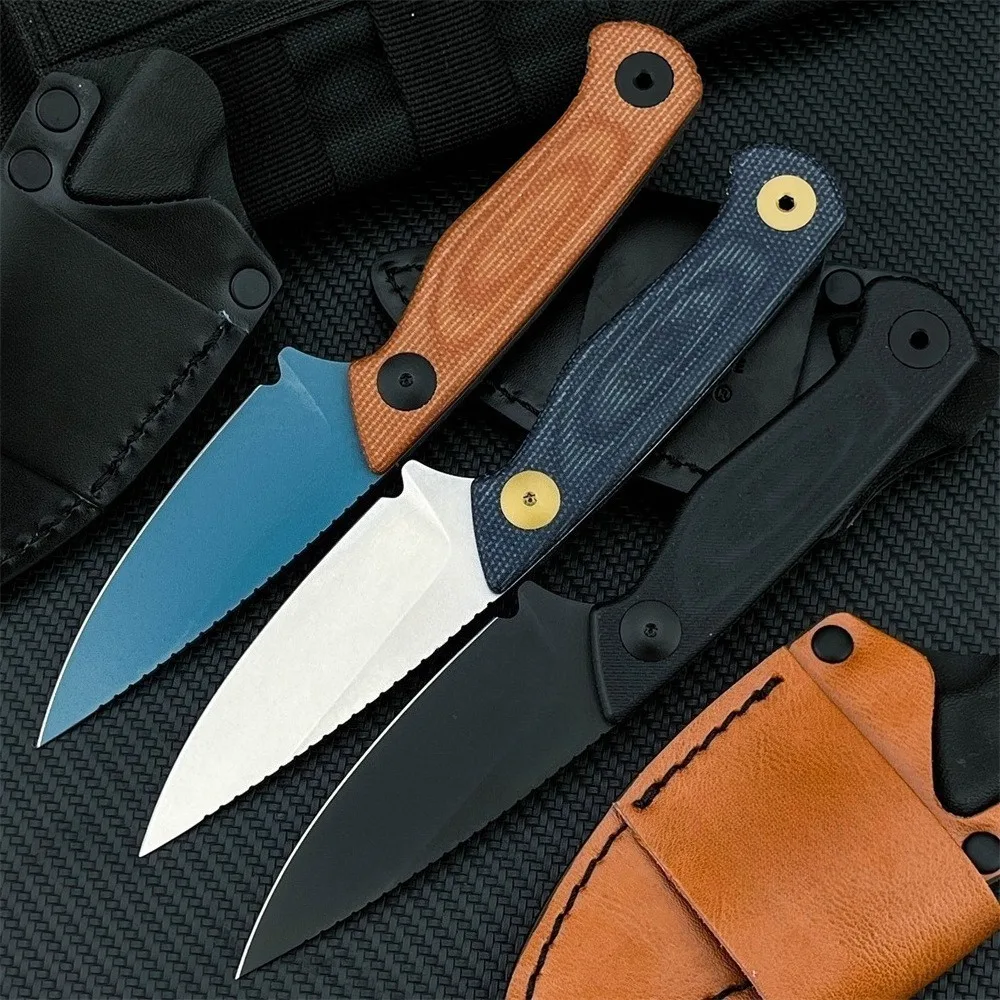 

Прочный нож BM 203 Dacian EDC с фиксированным лезвием D2, стальное лезвие, ручка G10, тактический охотничий инструмент для кемпинга и улицы с ножнами