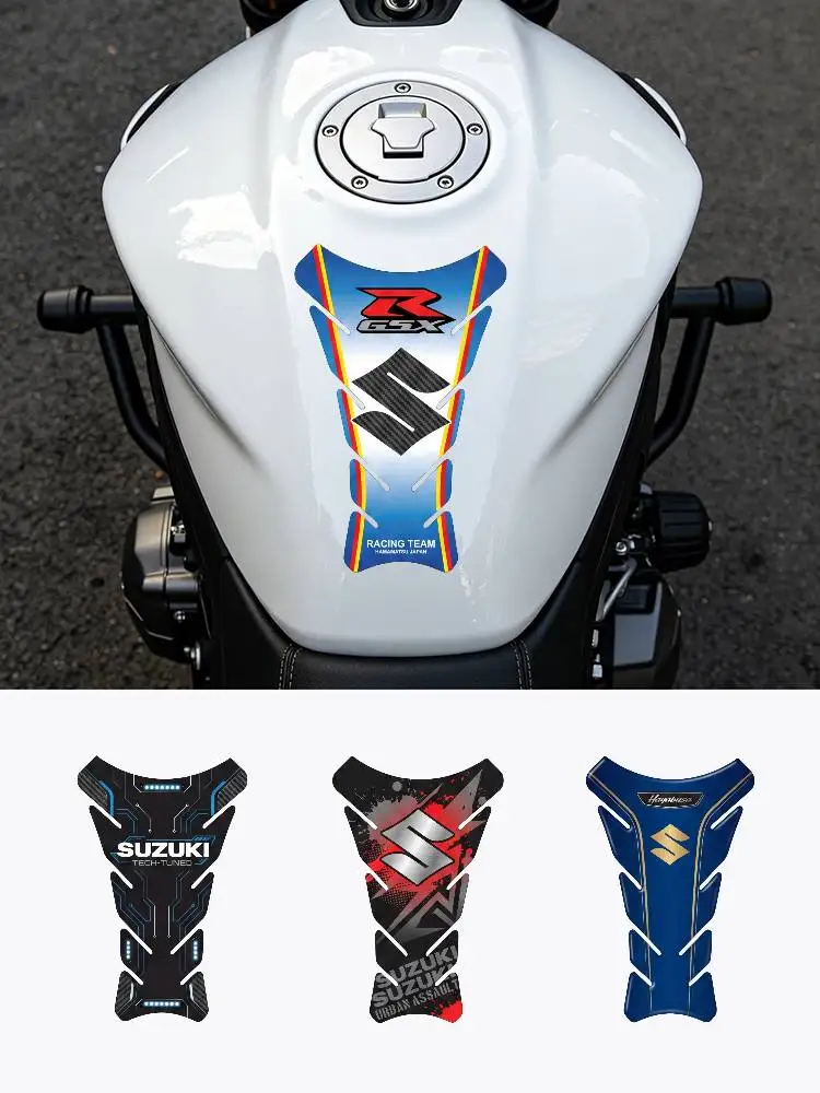 Protector de Tanque de PVC para Motocicleta SUZUKI, Adhesivo de Carreras Universal para Tapa de Tanque