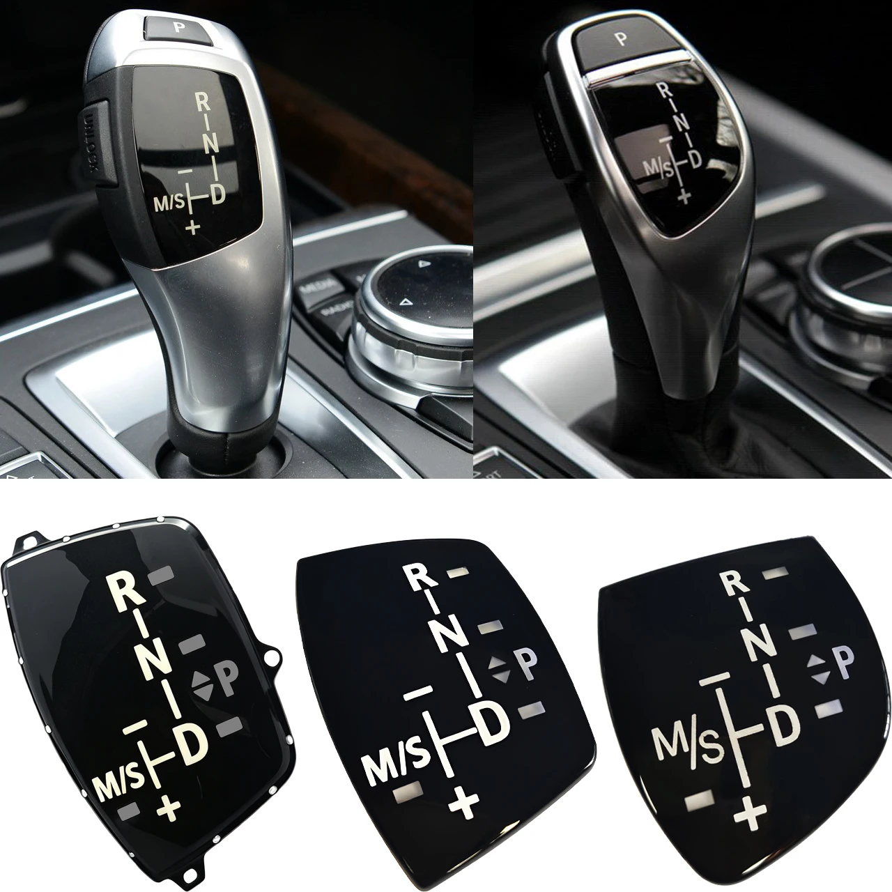 Car Interior Gear Shift Knob Panel Trim Cover Sticker For BMW X5 X6 E70 E71 F10 F15 2006-2018