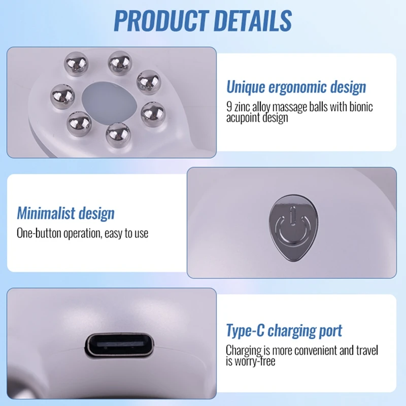7 in 1 Face Lifting Device EMS Microcurrent Skin Rejuvenation LED Neck Firming Massager Face Beauty Care-AD23 view 4