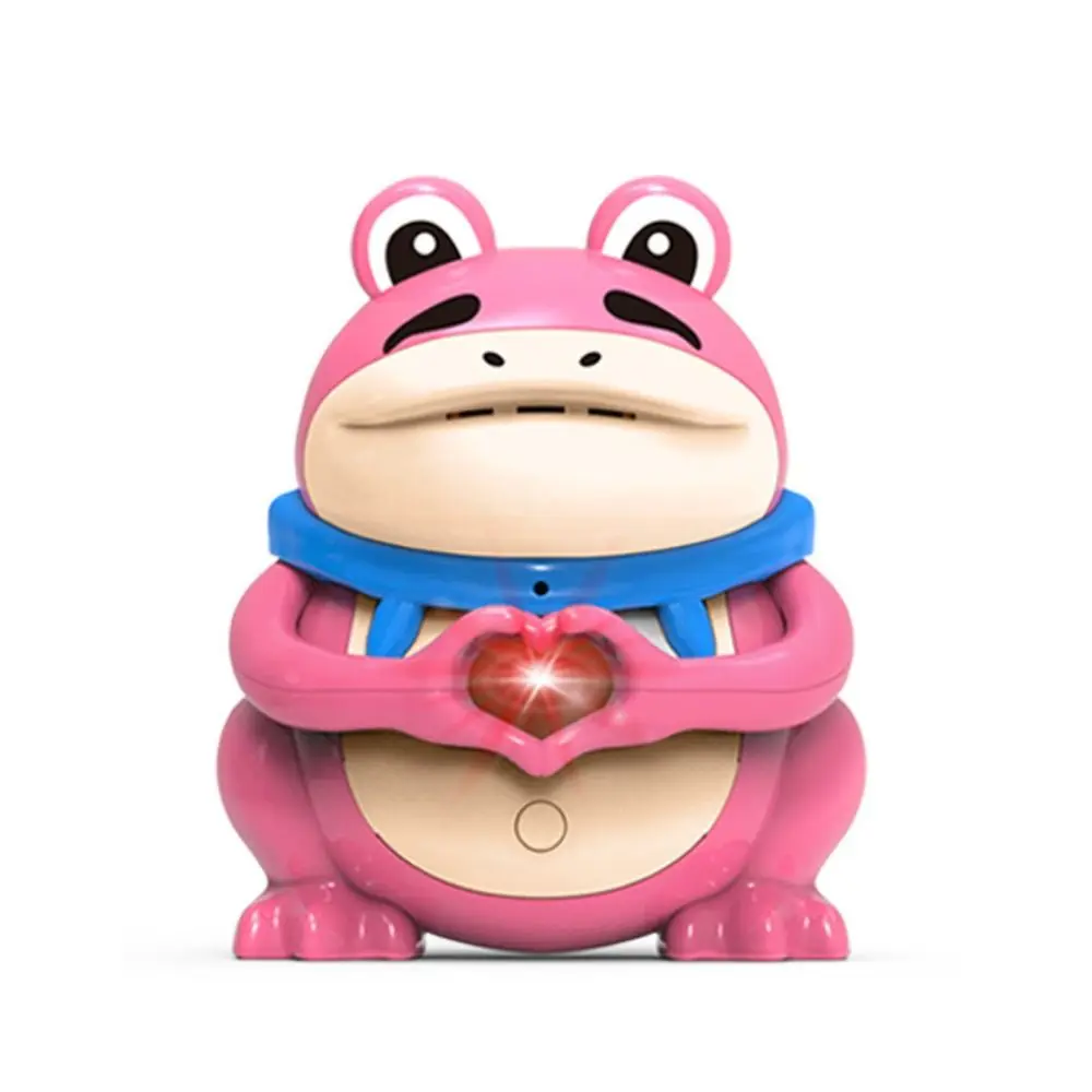 Confession Frog Flash Sound Toys Luminous Talking I Love You Frog Flash Model Recordable Heart Duck Sound Heart Led Toy Girl