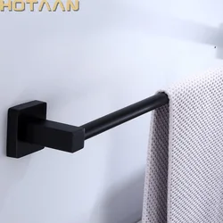 . Matte Black Finish Stainless Steel Bathroom Accessory Single Towel Bar Towel Rail Towel Holder 30/40/45/50/60cm