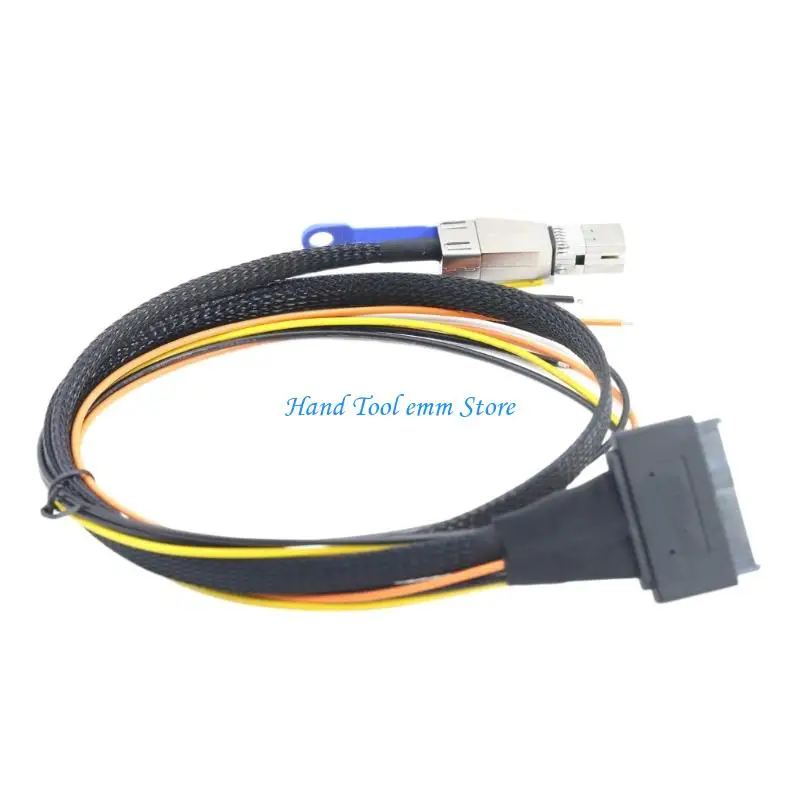 H37F SFF-8644 to SFF-8639 Adapter with Power Supply OPEN Cable for Data Center Server