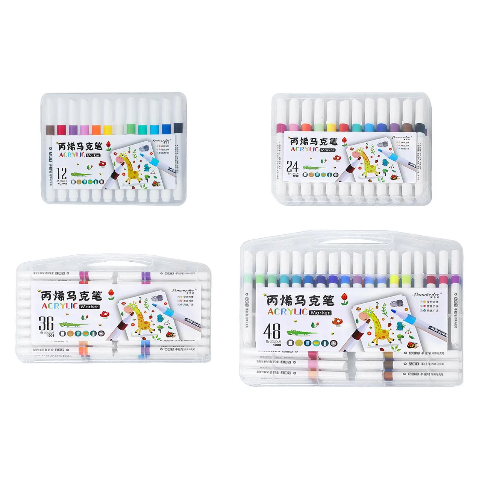 Acrylic Paint Pens Colored Pens Drawing Professional Artist Painting Waterproof Paint Markers for Metal Glass Canvas Stone Wood