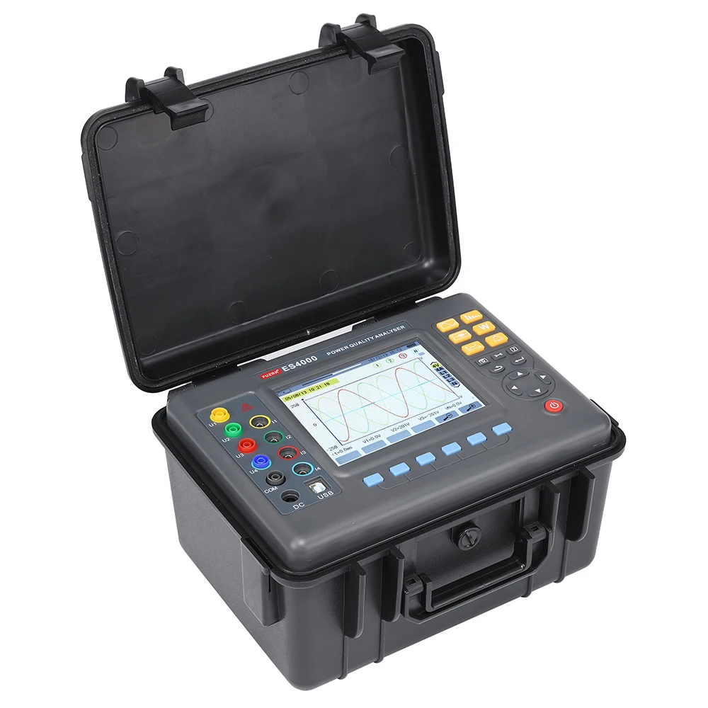 ES4000 Active Reactive Power Measurement Apparent Power Power Quality Analyzer Electricity Harmonics Phase Diagnosis