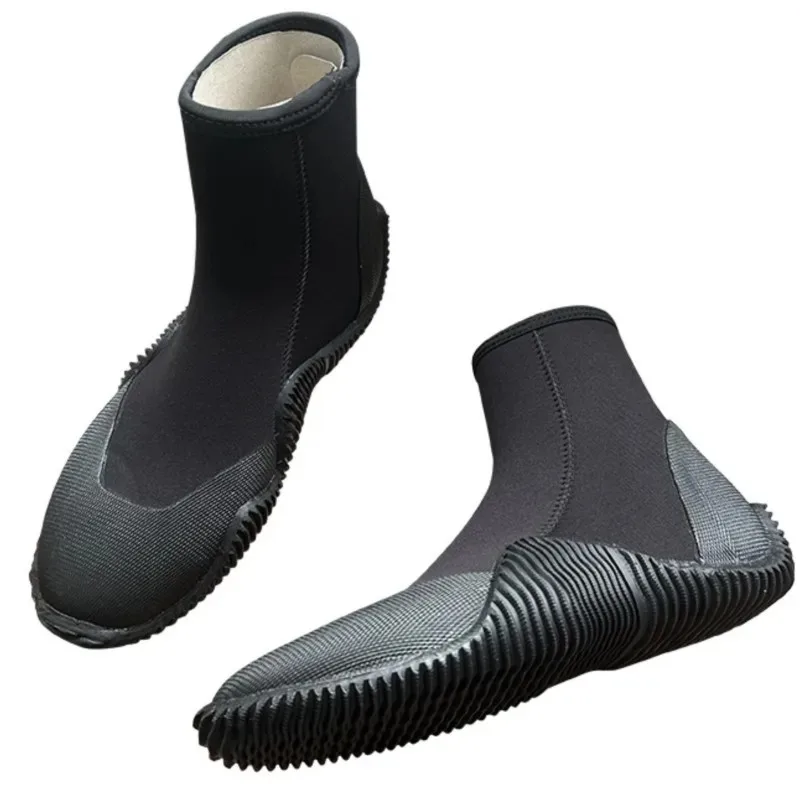 

Neoprene Diving Boots High Upper Water Booties Man 5mm Cold Proof Warm Diving Shooes Spearfishing Outdoor Sports Rain Boots