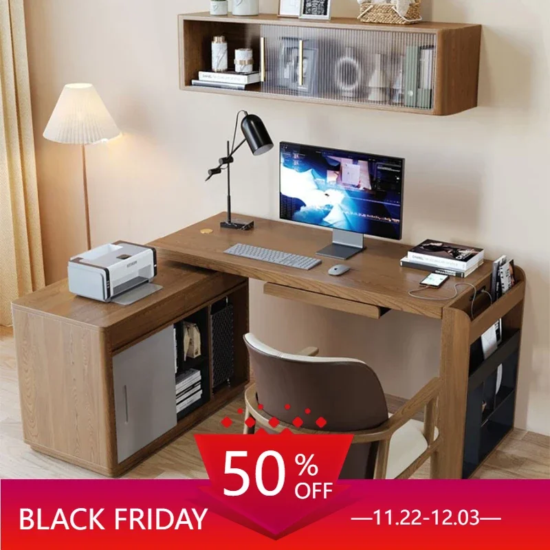 

Corner Desk Home Office Modern Computer Writing Table Desktop Multifunctional Executive Reception Workshop Standing Bedroom Room