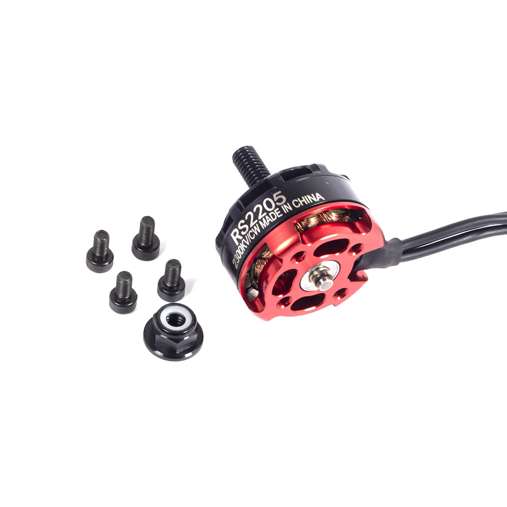 Rc Rs2205 2205 2300kv Motor Sin Escobillas Cw Ccw Para 2-6S 20a/30a/40a Esc Fpv Rc Qav250 X210, Multicóptero De Carreras