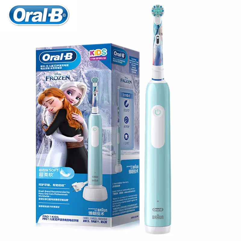 

Oral B Electric Toothbrush 3D Sonic Rotation Deep Oral Clean for Kid 3 Mode Pressure Sensor Tooth Brush 2 Min Timer Rechargeable