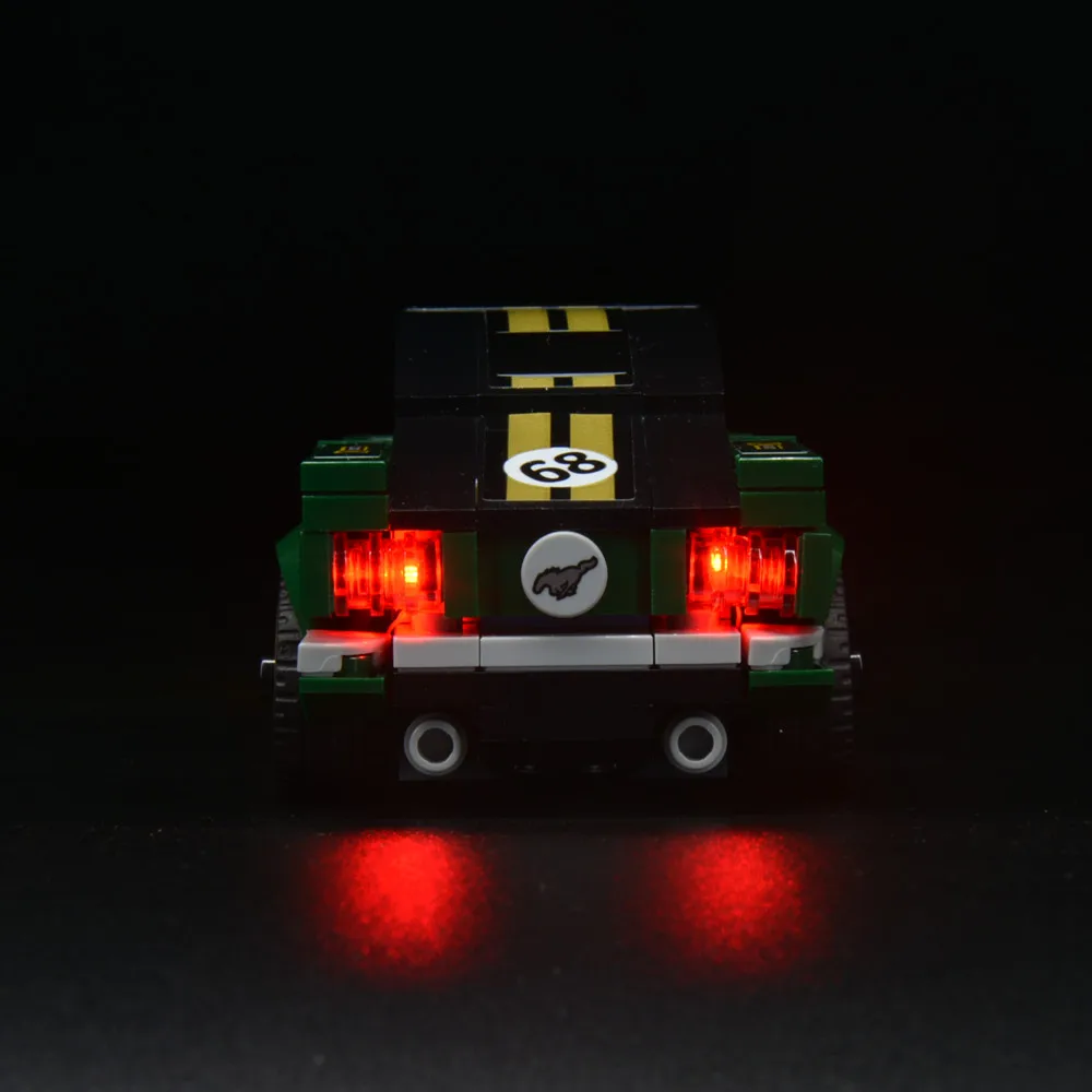 Led Light Kit For 75884 Speed Champions 1986 Mustang Blocks Car DIY Toys Set (Not Included Building Blocks)