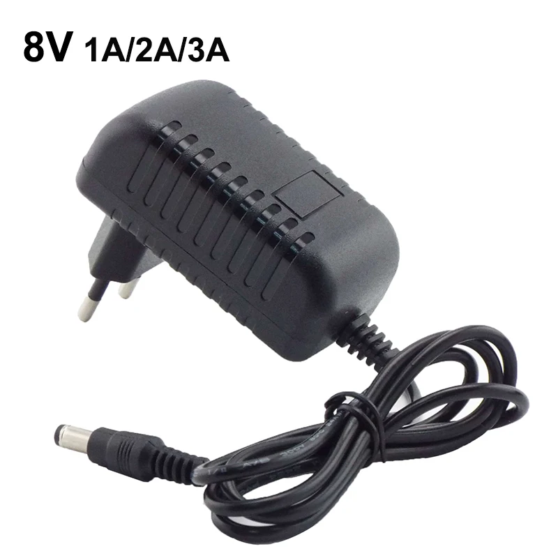 AC 110v 220v to DC 8V Power Supply Adapter 8 Volt 1A 2A 3A 1000ma 2000ma 3000ma wall Charger EU US Plug Converter Universal a1