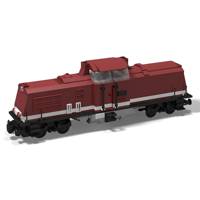 シティカーモデル MOC 組み立てブロック 狭軌 BR 199.8 機関車 モジュール式テクノロジー 子供向けホリデーギフト 組み立ておもちゃセット