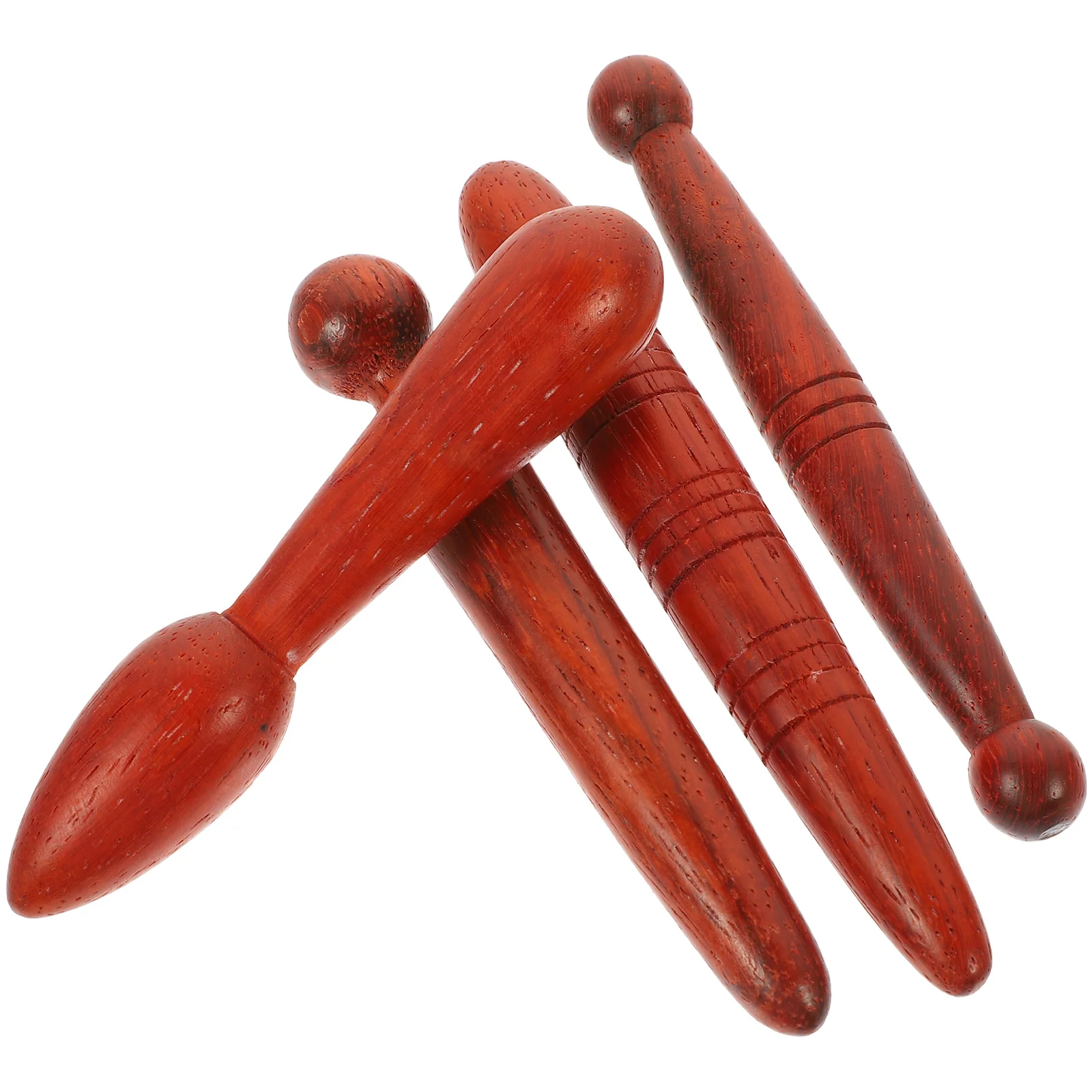 4 Pcs Acupuncture Stick Massage Tool Tools Foot Massager Pressure Point Reflexology Wood Hand