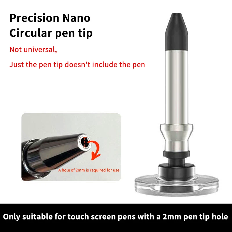 Universal Transparent Disc Stylus Nano Silicone Replacement Nibs For Ipad Universal Capacitive Touch Pencil