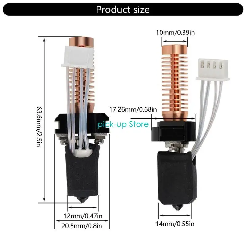 Q5WA Innovative 5M/5MPro Hotend Printing Accessory para estudios creativos