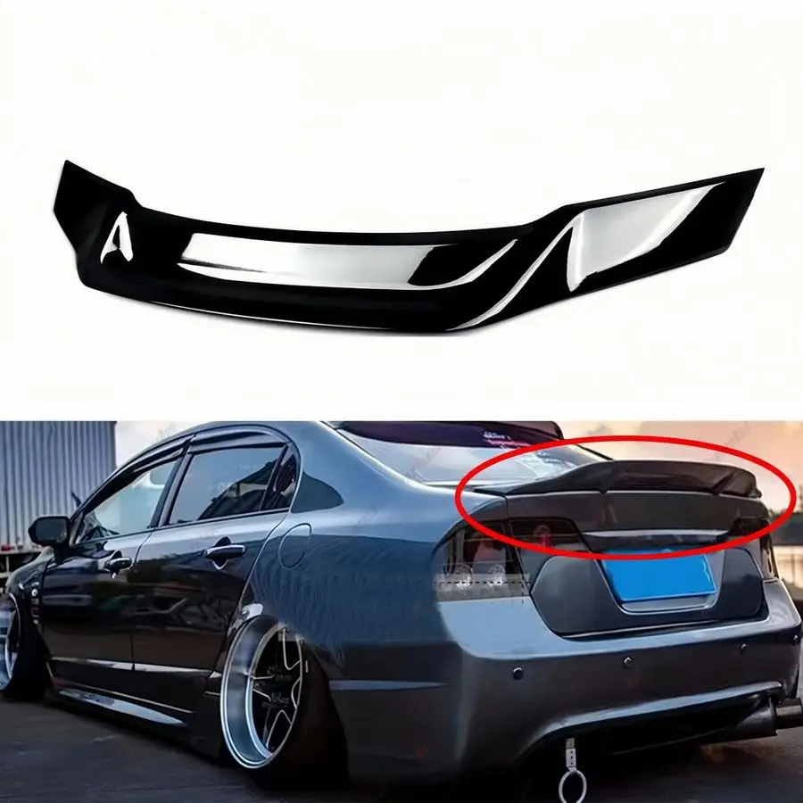 

Spoiler Compatible with 20062011 Honda Civic, Duckbill Fits for 2006 2007 2008 2009 2010 2011 4 Door Sedan, Exterior High Kick T