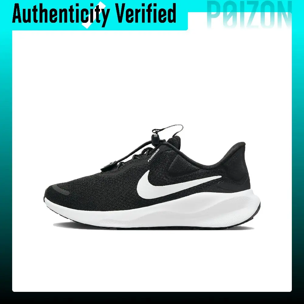 Nike REVOLUTION 7 Sports Low top Casual Running Shoes Women's Black White FN7999-001