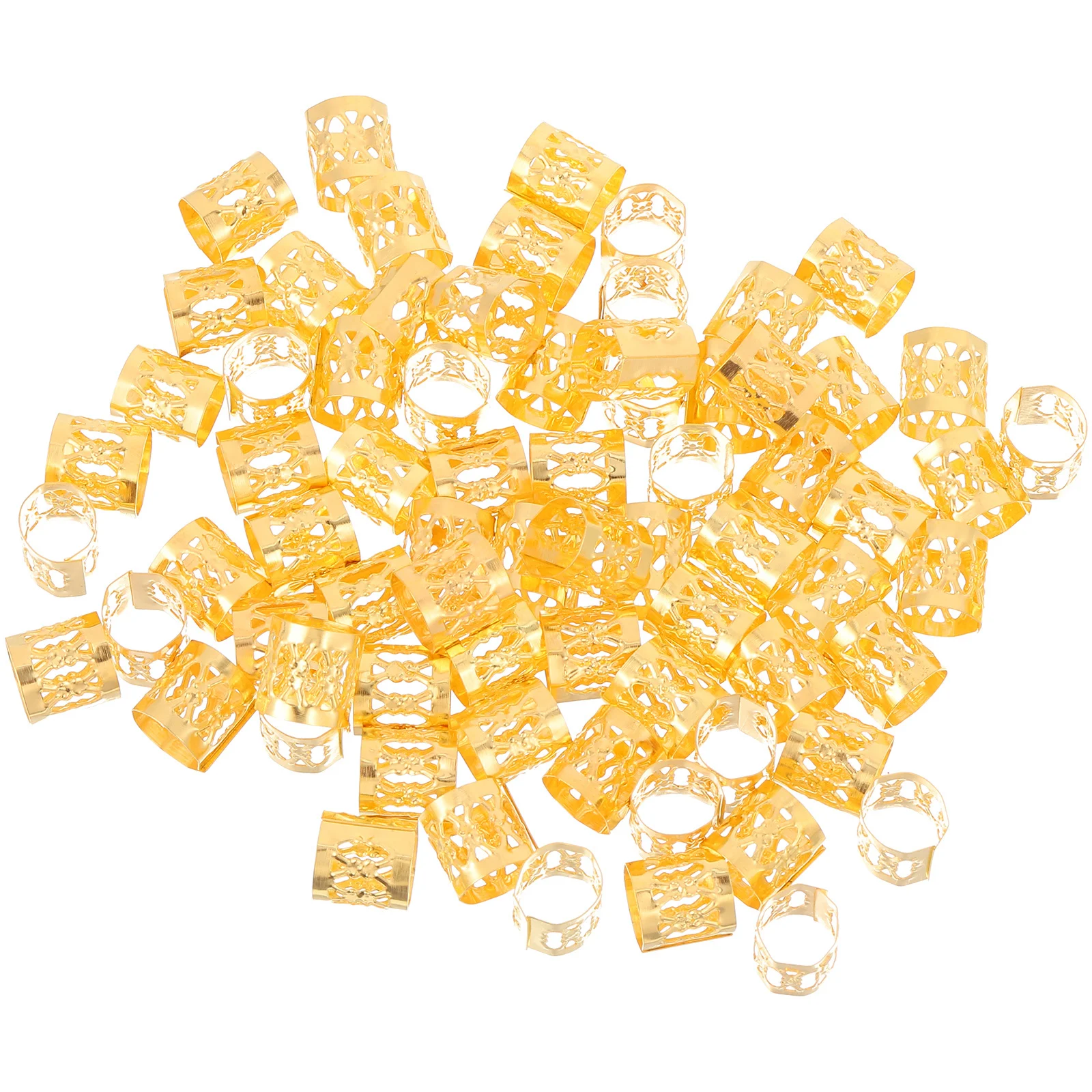 300 pezzi polsini a treccia perline per capelli in ferro per trecce gioielli Dreadlock accessori per intrecciare anelli per capelli per matrimoni foto di feste