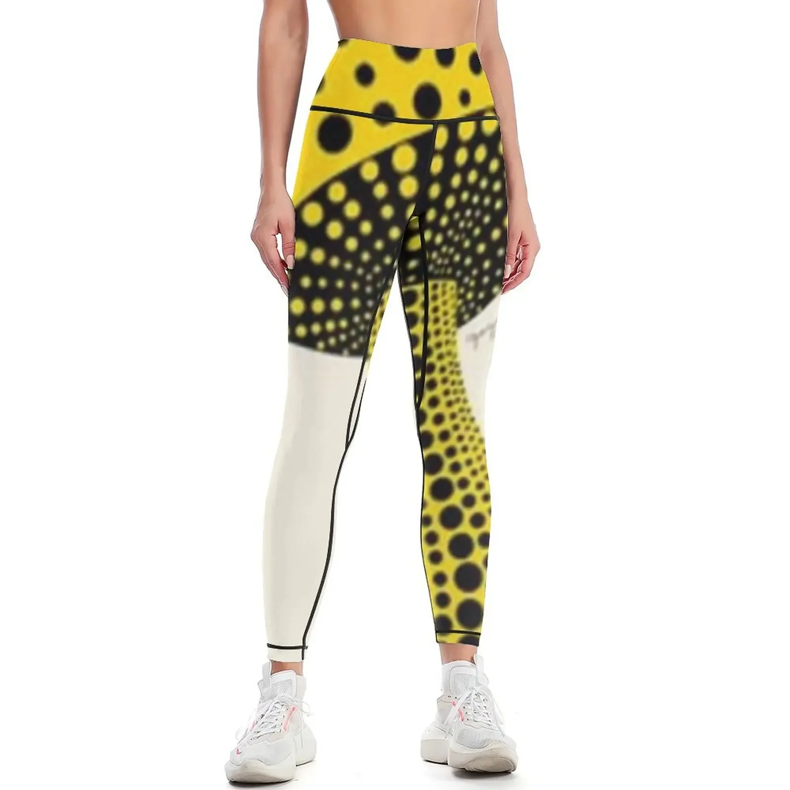 

Yayoi Kusama - Yellow Mushroom Leggings legging pants raises butt fitness set gym sports shirts gym gym top Womens Leggings