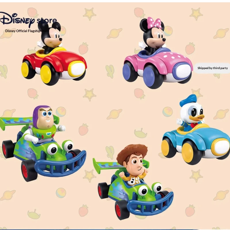 

Disney Official Mickey Minnie Woody Buzz Lightyear Assembly Inertia Toy Car Boys Small Car Toy Pixar Animation Derivative