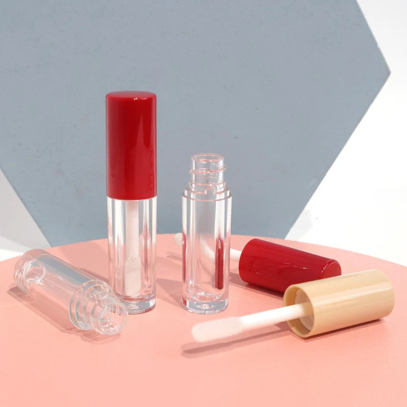 1 Stuks Lege Draagbare Mini Transparante Plastic Buis 1.5Ml Lipgloss Buis Plastic Lip Glazuur Tubes Cosmetische Verpakking Container