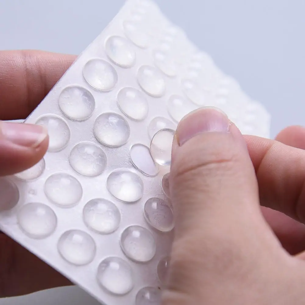 100Pcs Clear Rubber Feet Pads for Cabinet Door Cupboard Furniture Laptop Self-Adhesive Round Silicone Bumpers Stopper Dots view 3