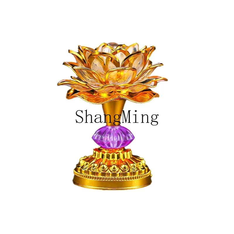 

PYH new lotus lamp Buddha lamp Bodhisattva colorful led Buddha front lamp household plug-in Avalokiteshvara