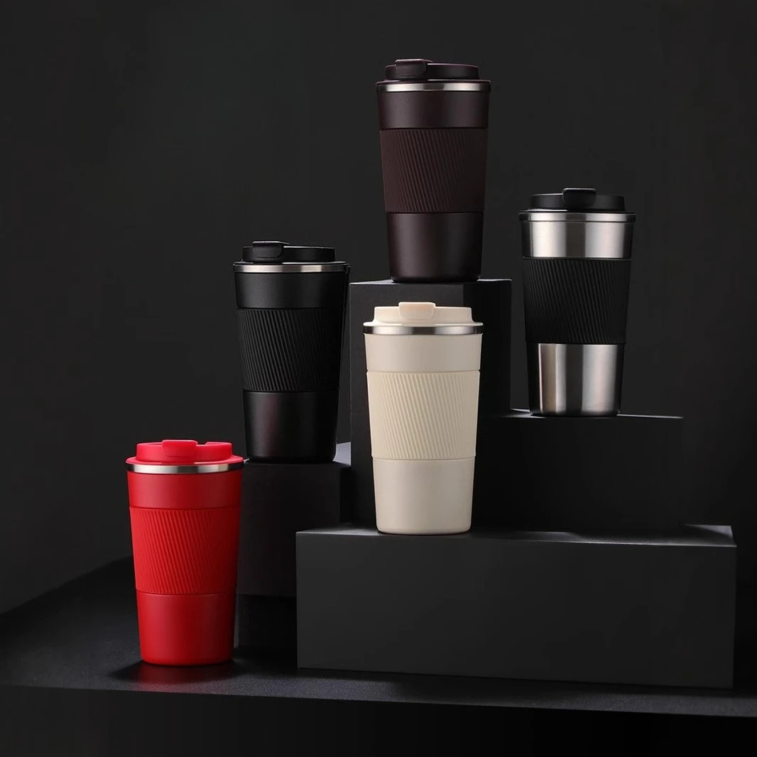 Car-mounted companion water bottle - High appearance quality, portable and insulated cup - Simple ceramic inner liner coffee cup