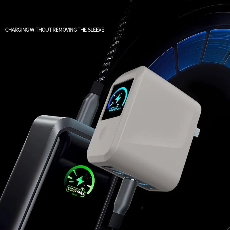 

360° All-round Protection Silicone Cover for Anker Prime Charger（160W 3Ports Smart Display）Dust Protection Case High Quality