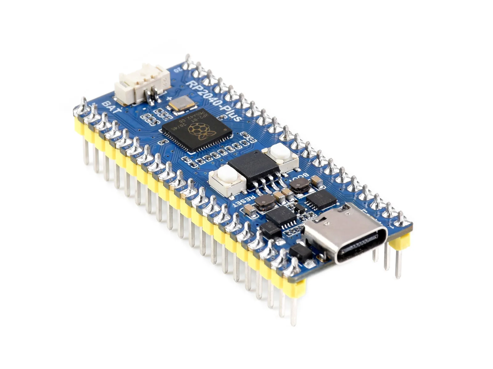 Waveshare RP2040-Plus una placa MCU tipo Pico basada en Raspberry Pi MCU RP2040 Plus ver.